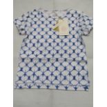 2 X Hunter & Boo Shibori Blue T/ShirtsAged 3-4 yrs New & Packaged RRP £13 Each