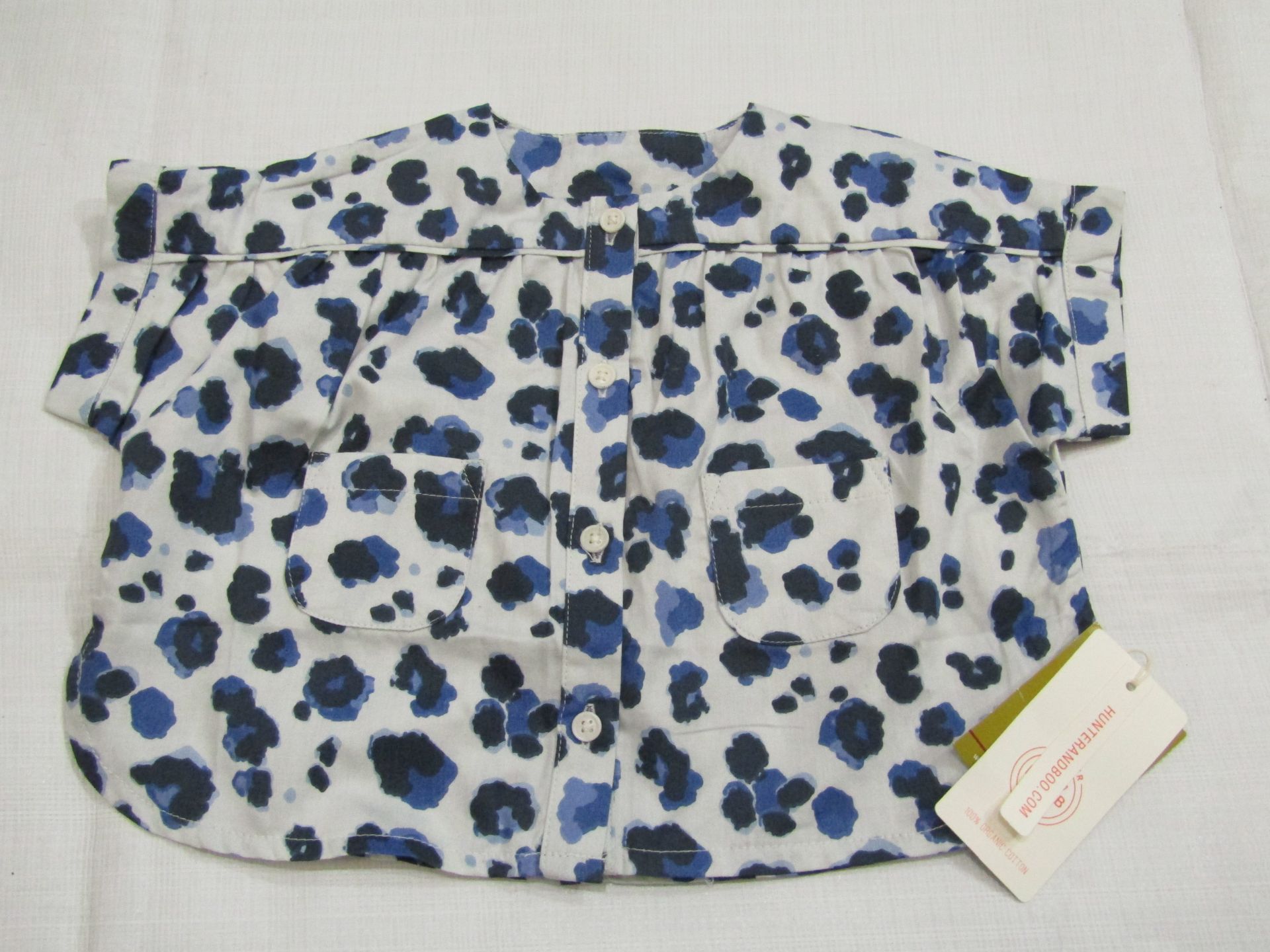 Hunter & Boo Yala Blue Blouse Aged 6-12 Months New & Packaged RRP £21
