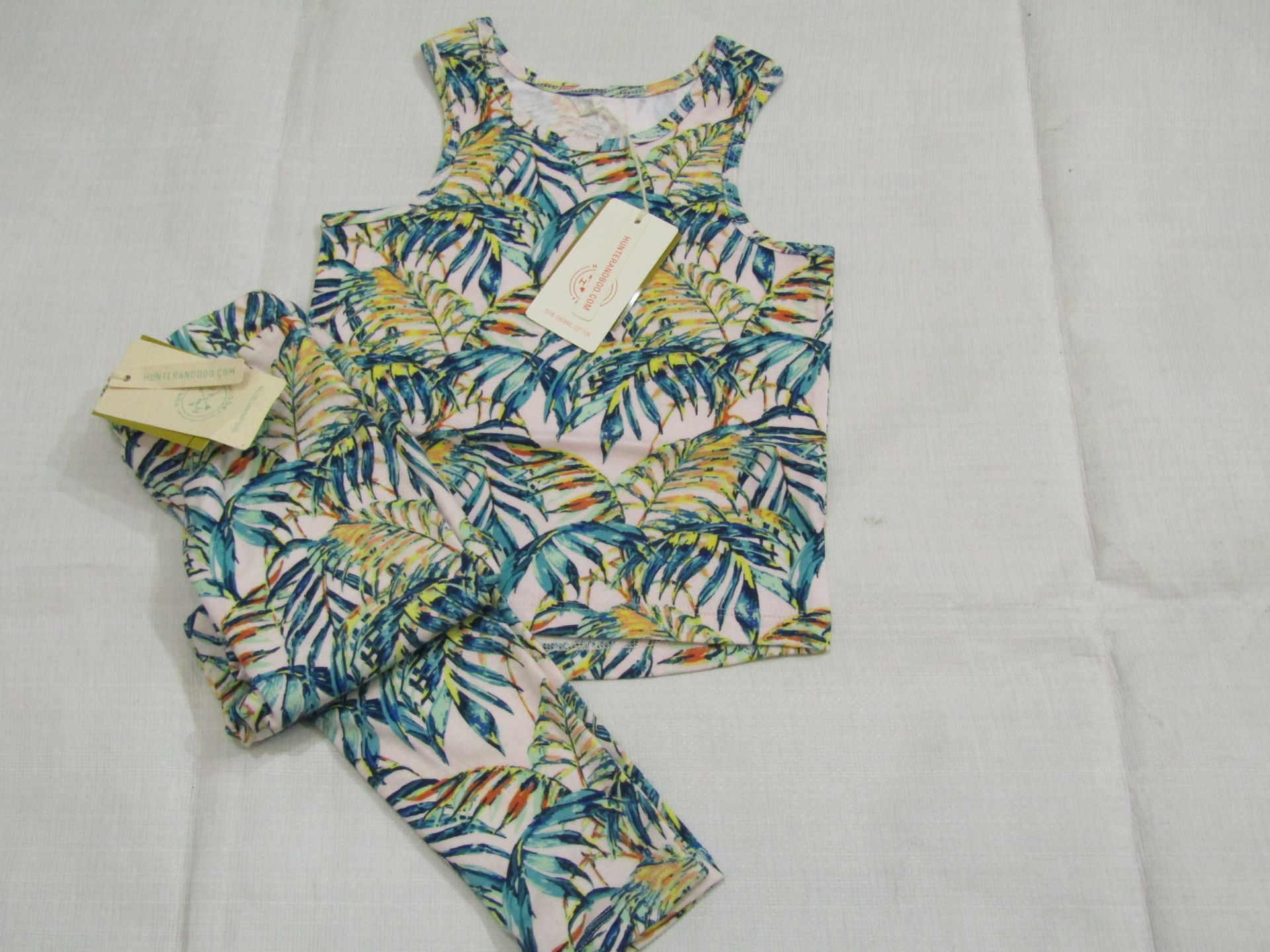 Hunter & Boo Palawan Print Vest & Leggings Aged 3-4 yrs New & Packaged RRP £13 Each