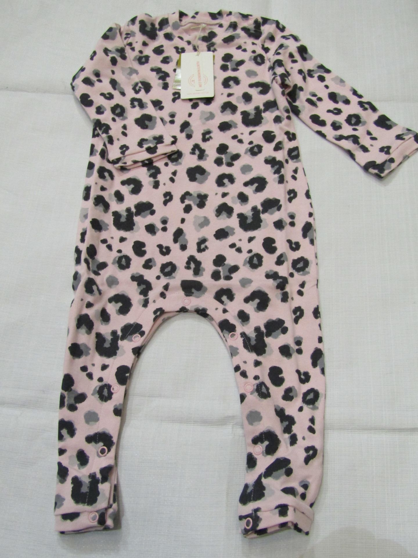 Hunter & Boo Yala Pink Sleepsuit Aged 12-24 Months New & Packaged RRP £24