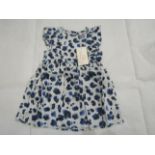 Hunter & Boo Yala Blue Frilled Dress Aged 12-24 Months New & Packaged RRP £25