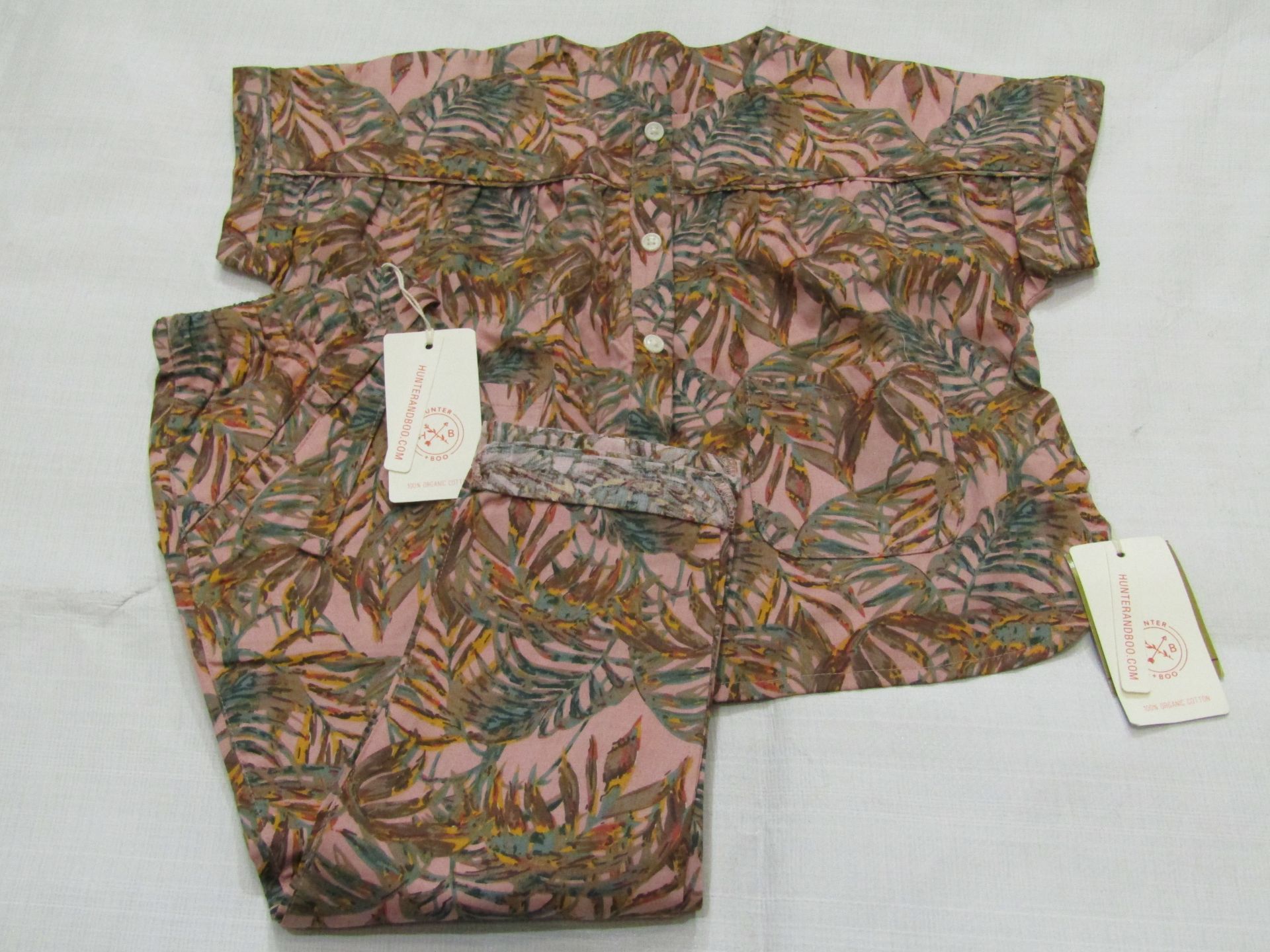 Hunter & Boo Nude Palawan Blouse & Trouser Aged 3-4 yrs New & Packaged RRP £42