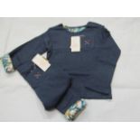 Hunter & Boo Reversible Sweater & Leggings Palawan/Navy Aged 4-5 yrs New & Packaged RRP Sweater £