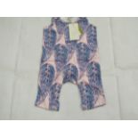 Hunter & Boo Jumpsuit Boo Print Aged 0-3 Months New & Packaged RRP £25