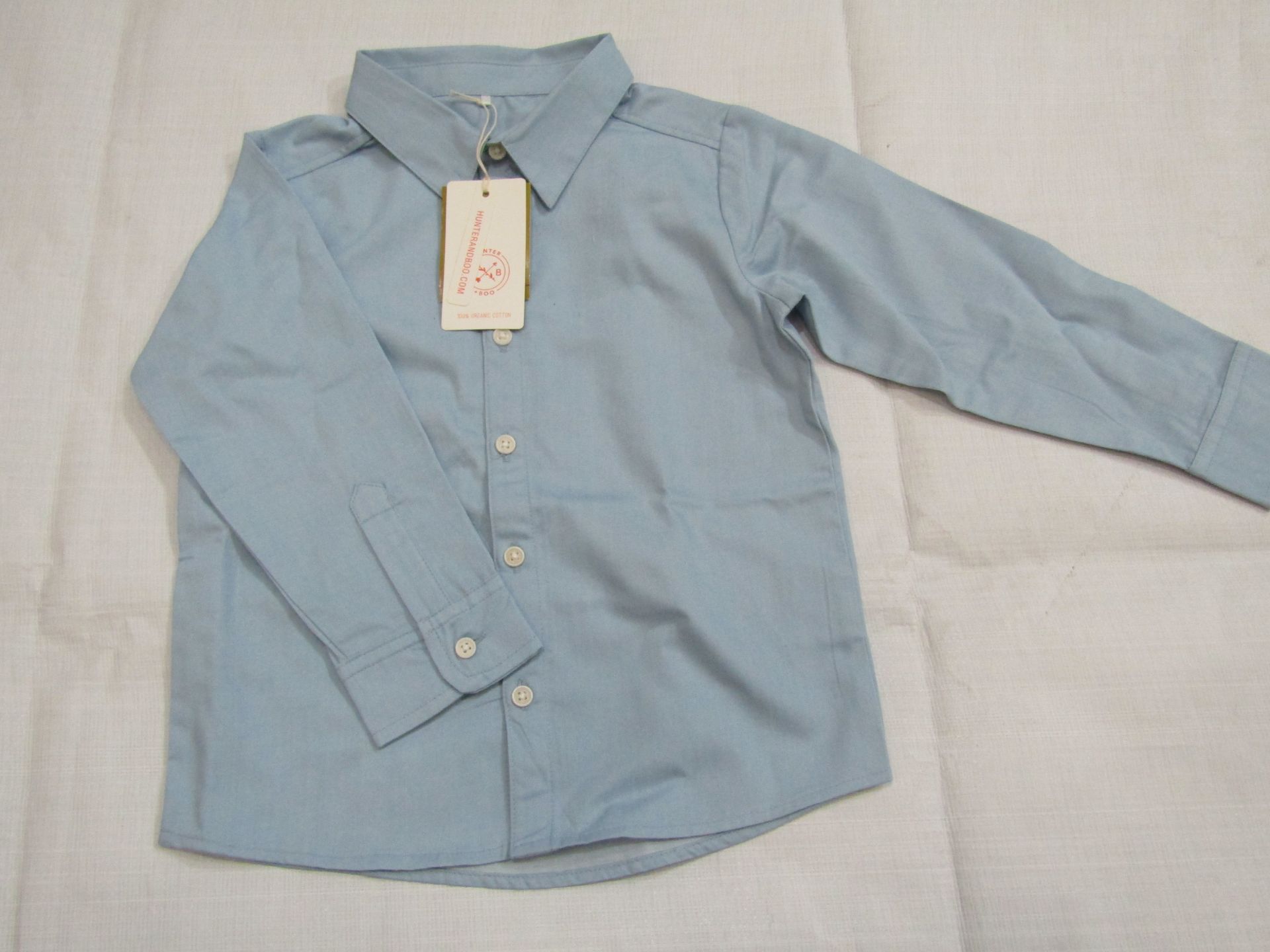 Hunter & Boo Chambray Shirt Blue Aged 3-4 yrs New & Packaged RRP £21