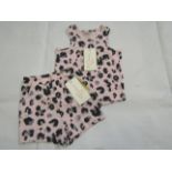 Hunter & Boo Yala Pink Shorts & Vest Aged 6-12 Months New & Packaged RRP £13 Each