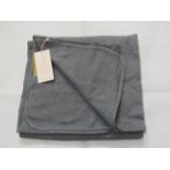 Hunter & Boo Blanket Grey Marl Approx Size 120 X 90 CM 100 % Organic Cotton New & Packaged RRP £35