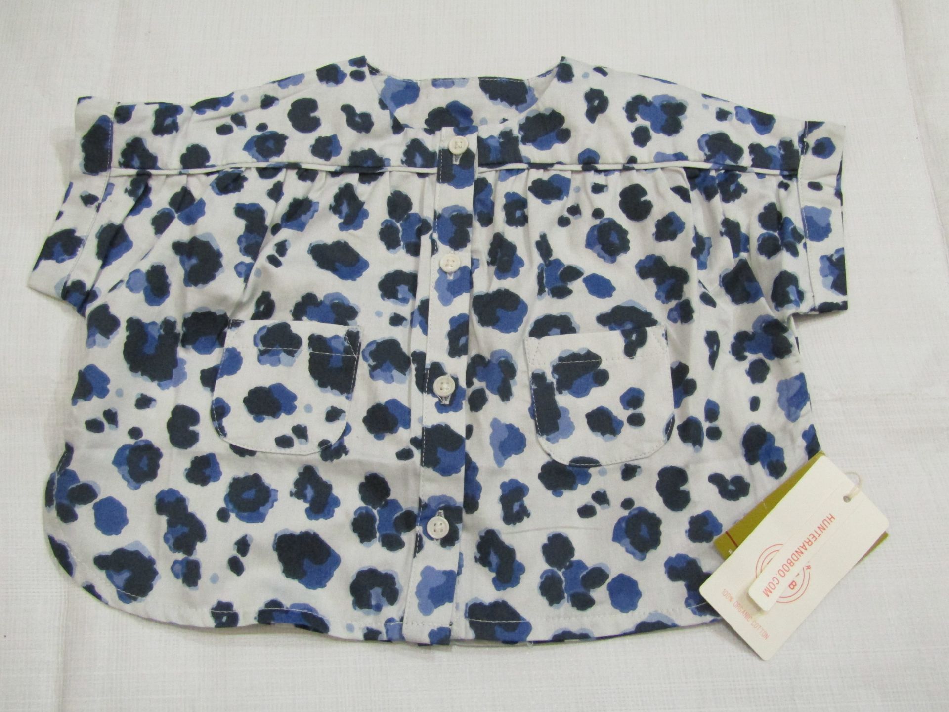 Hunter & Boo Yala Blue Blouse Aged 6-12 Months New & Packaged RRP £21