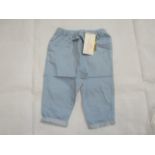 Hunter & Boo Chambray Trouser Blue Aged 18-24 Months New & Packaged RRP £24