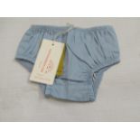 5 X Pairs of Chambray Bloomers Aged 12-24 Months New & Packaged RRP £8