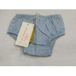 5 X Pairs of Chambray Bloomers Aged 12-24 Months New & Packaged RRP £8