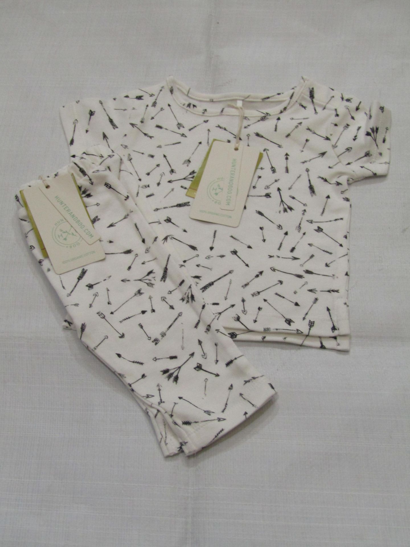 Hunter & Boo Arrow Print T/Shirt & Leggings Age 0-3mths New & Packaged RRP £26