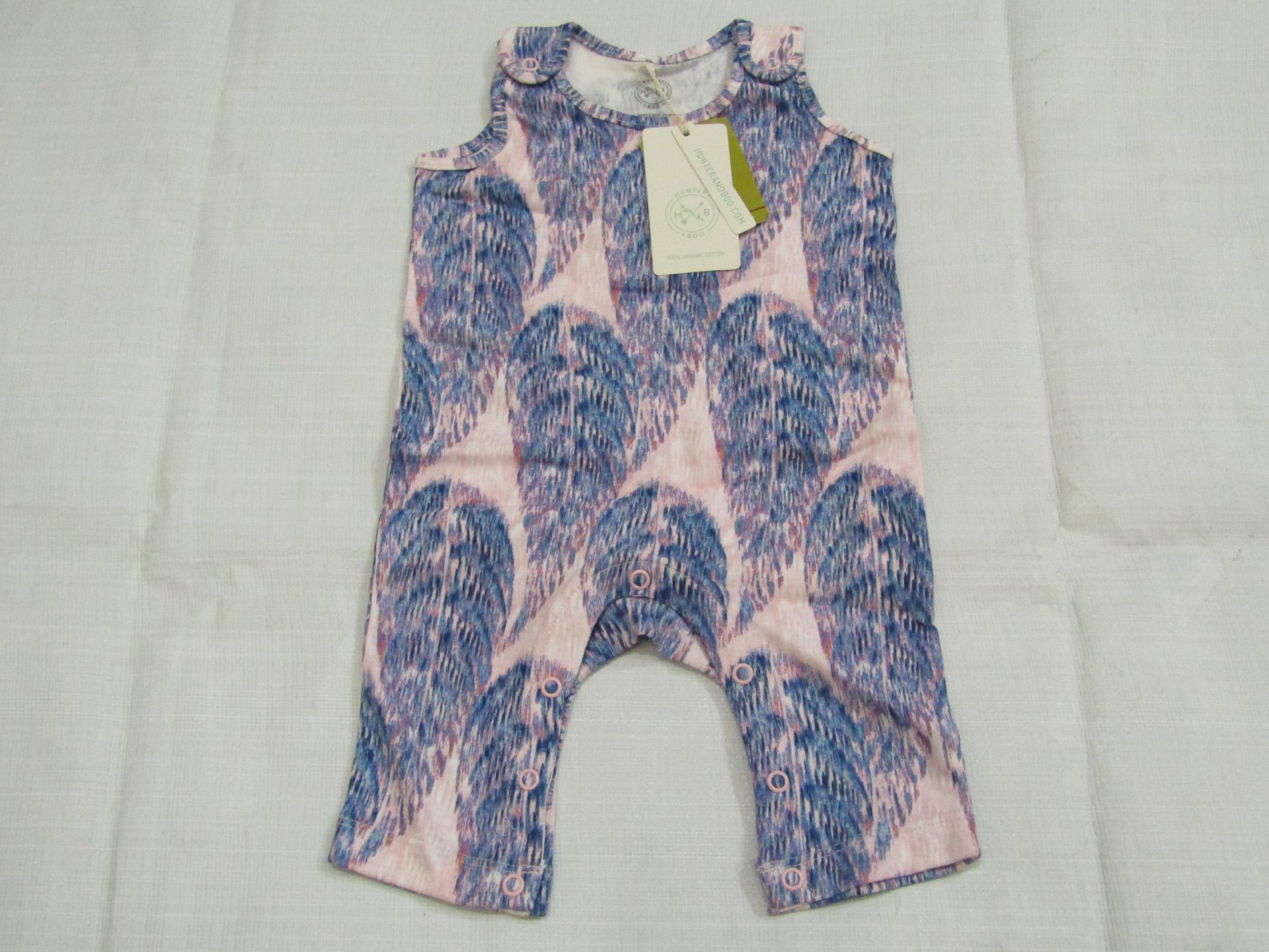 Hunter & Boo Jumpsuit Boo Print Aged 0-3 Months New & Packaged RRP £25