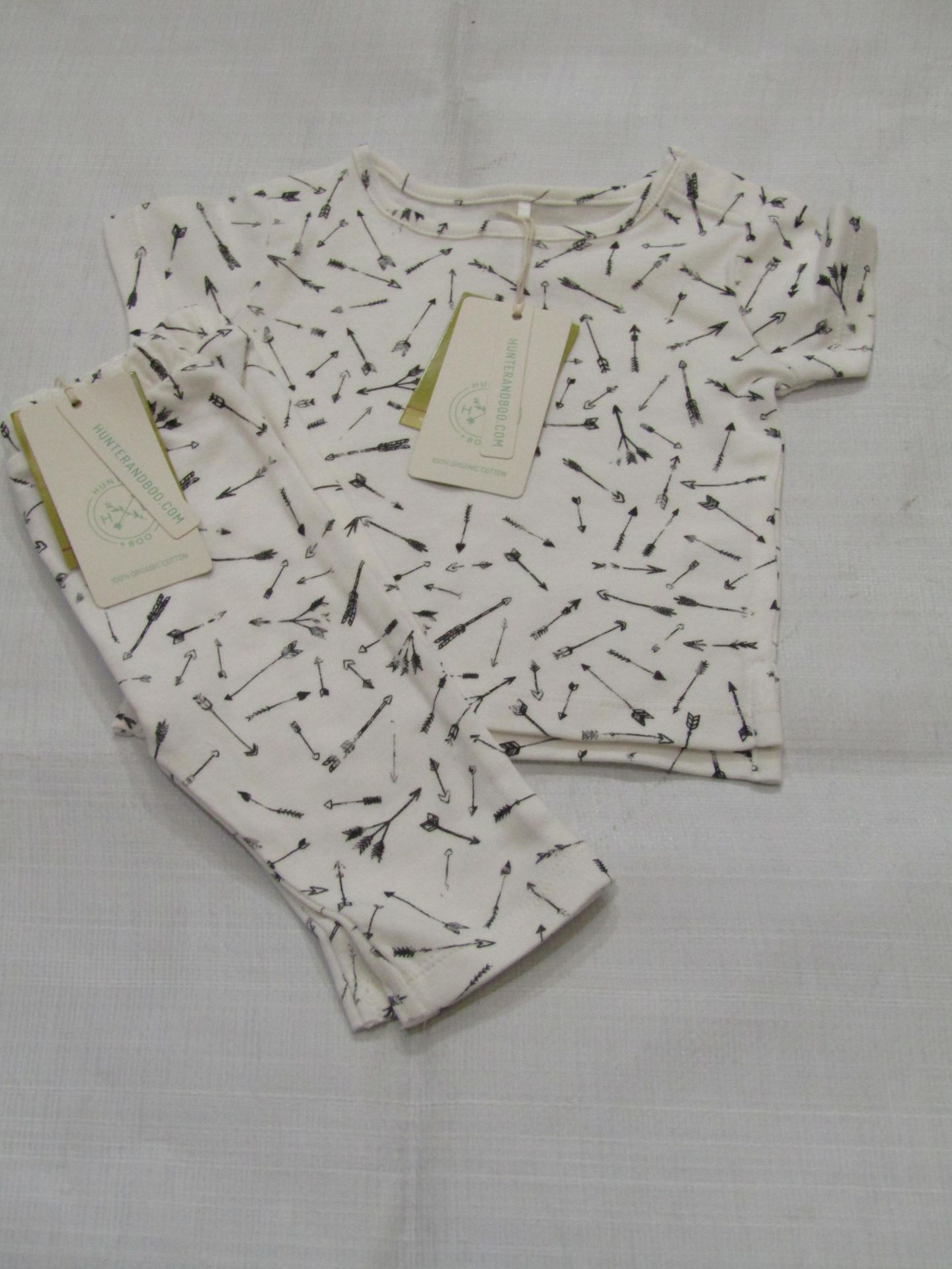 Hunter & Boo Arrow Print T/Shirt & Leggings Age 0-3mths New & Packaged RRP £26