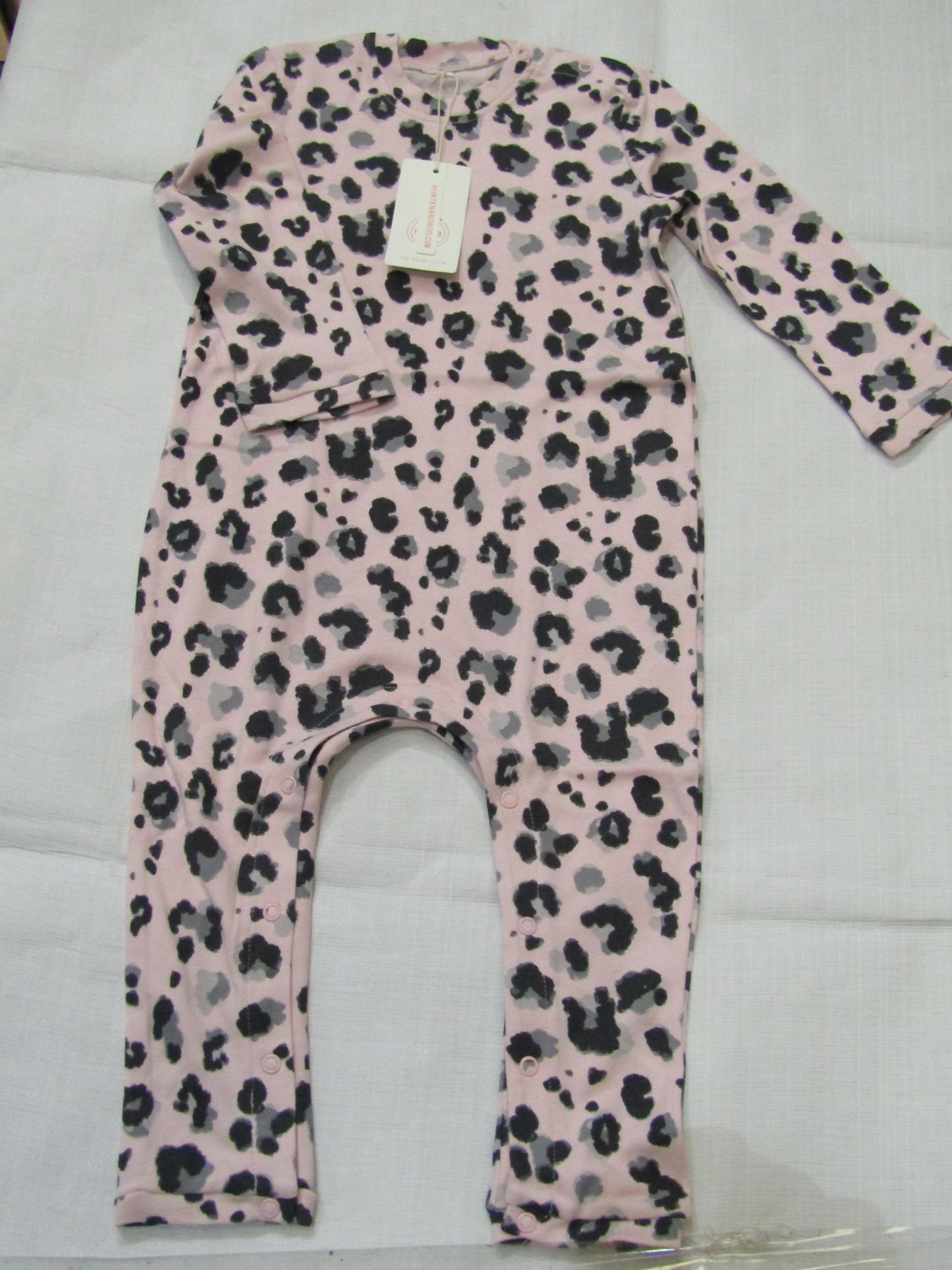 Hunter & Boo Yala Pink Sleepsuit Aged 2-3 yrs New & Packaged RRP £24