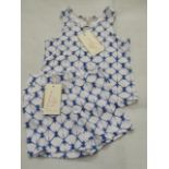 Hunter & Boo Shibori Blue Vest & Shorts Aged 12-24 Months New & Packaged RRP £13 Each