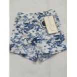 2 X Hunter & Boo Kayio Print T/Shirts Blue/White Aged 6-12 Months New & Packaged RRP £13 Each