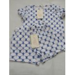 Hunter & Boo Shibori Blue T/Shirt & Shorts Aged 2-3 yrs New & Packaged RRP £13 Each