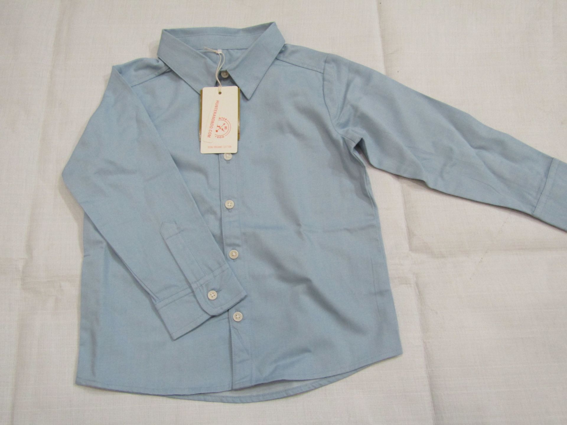 Hunter & Boo Chambray Shirt Blue Aged 3-4 yrs New & Packaged RRP £21