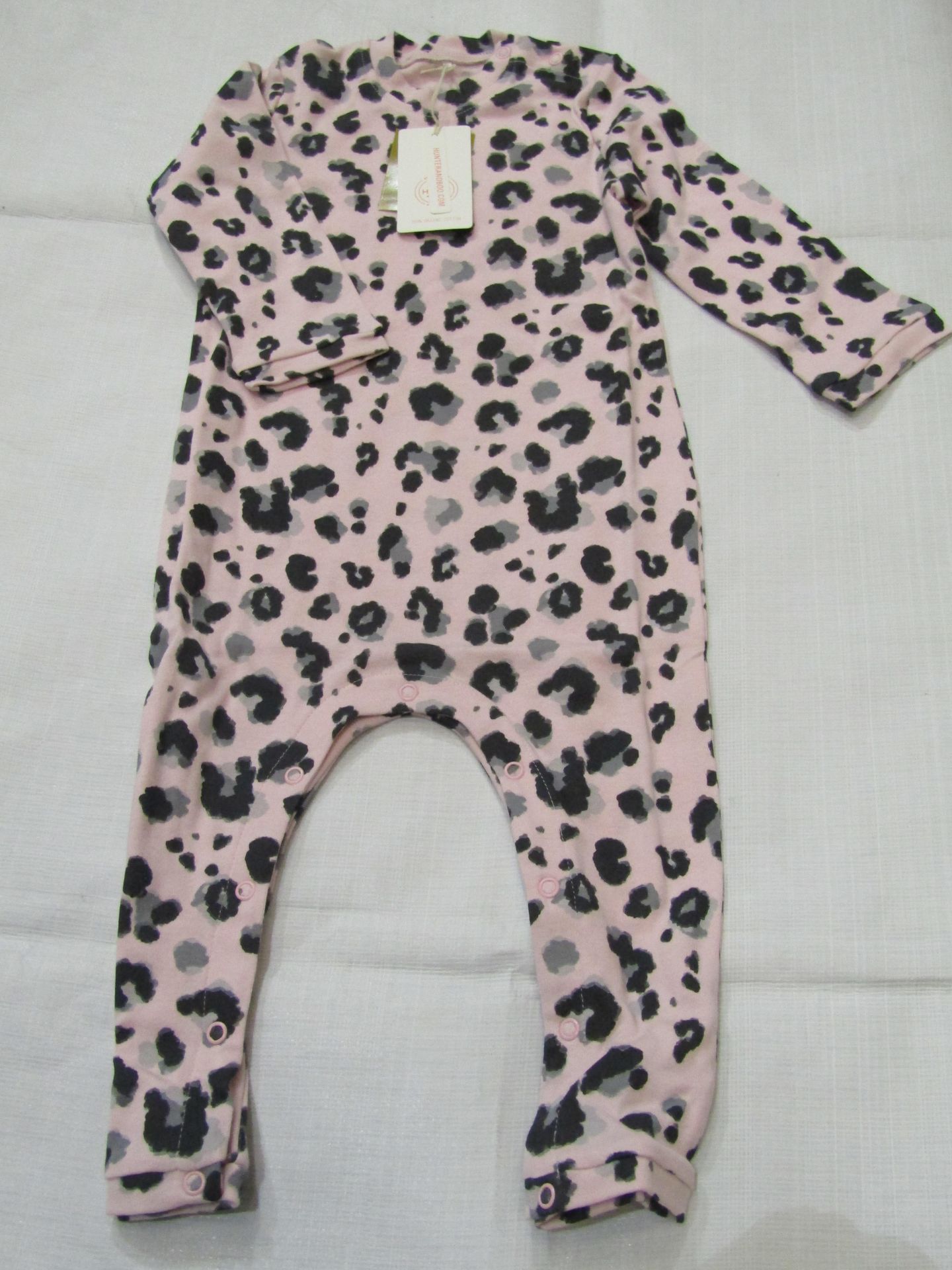 Hunter & Boo Yala Pink Sleepsuit Aged 12-24 Months New & Packaged RRP £24