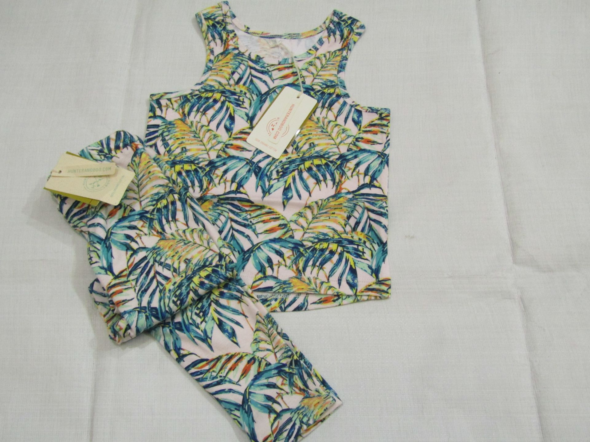 Hunter & Boo Palawan Print Vest & Leggings Aged 3-4 yrs New & Packaged RRP £13 Each