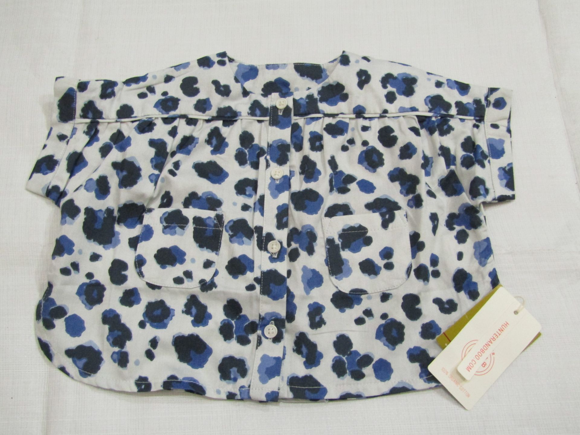 Hunter & Boo Yala Blue Blouse Aged 6-12 Months New & Packaged RRP £21