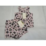 Hunter & Boo Yala Pink Shorts & Vest Aged 6-12 Months New & Packaged RRP £13 Each