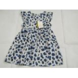 Hunter & Boo Yala Blue Frilled Dress Aged 3-4 yrs New & Packaged RRP £25