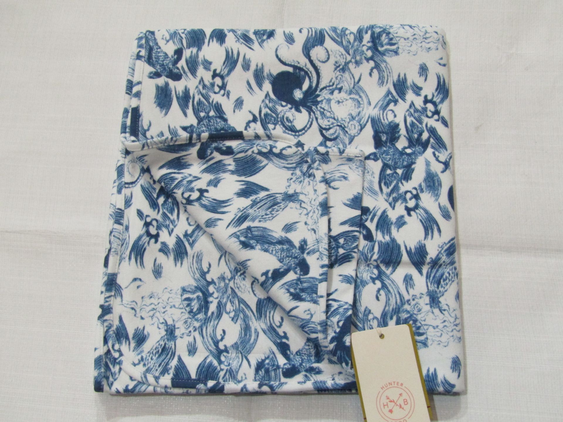 Hunter & Boo Blanket Kayio Print Approx Size 120 X 90 CM 100 % Organic Cotton New & Packaged RRP £