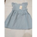 Hunter & Boo Chambray Frilled Dress Aged 4-5 yrs New & Packaged RRP £29