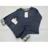 Hunter & Boo Reversible Sweater & Leggings Palawan/Navy Aged 3-4 yrs New & Packaged RRP Sweater £