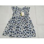 Hunter & Boo Yala Blue Frilled Dress Aged 3-4 yrs New & Packaged RRP £25