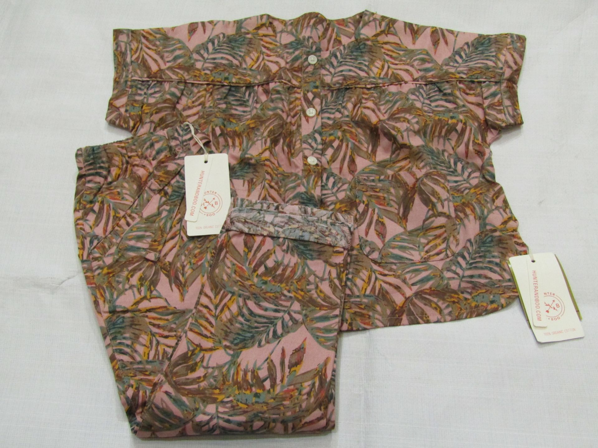 Hunter & Boo Nude Palawan Blouse & Trouser Aged 3-4 yrs New & Packaged RRP £42