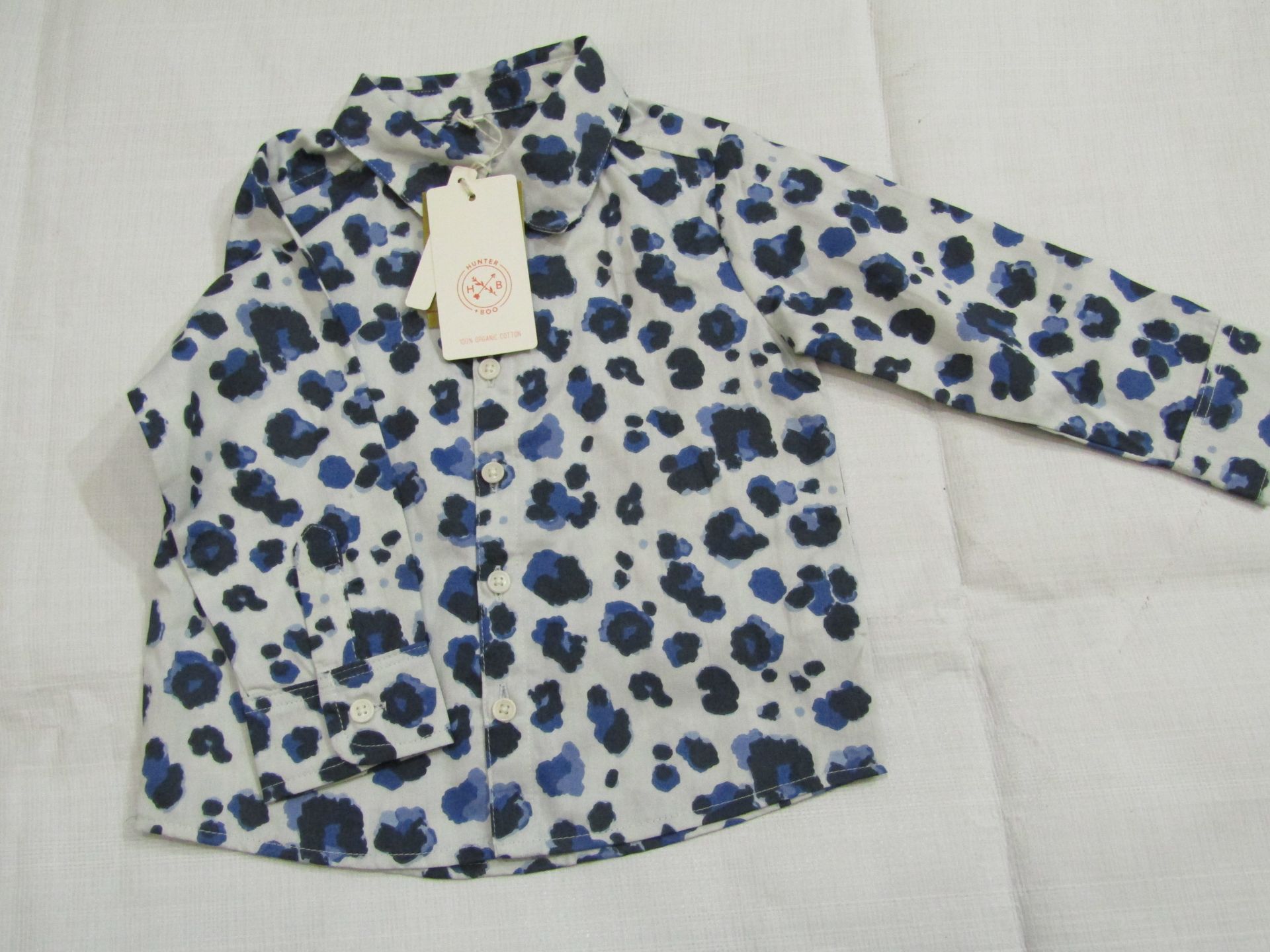 Hunter & Boo Yala Blue Shirt Aged 12-24 Months New & Packaged RRP £21