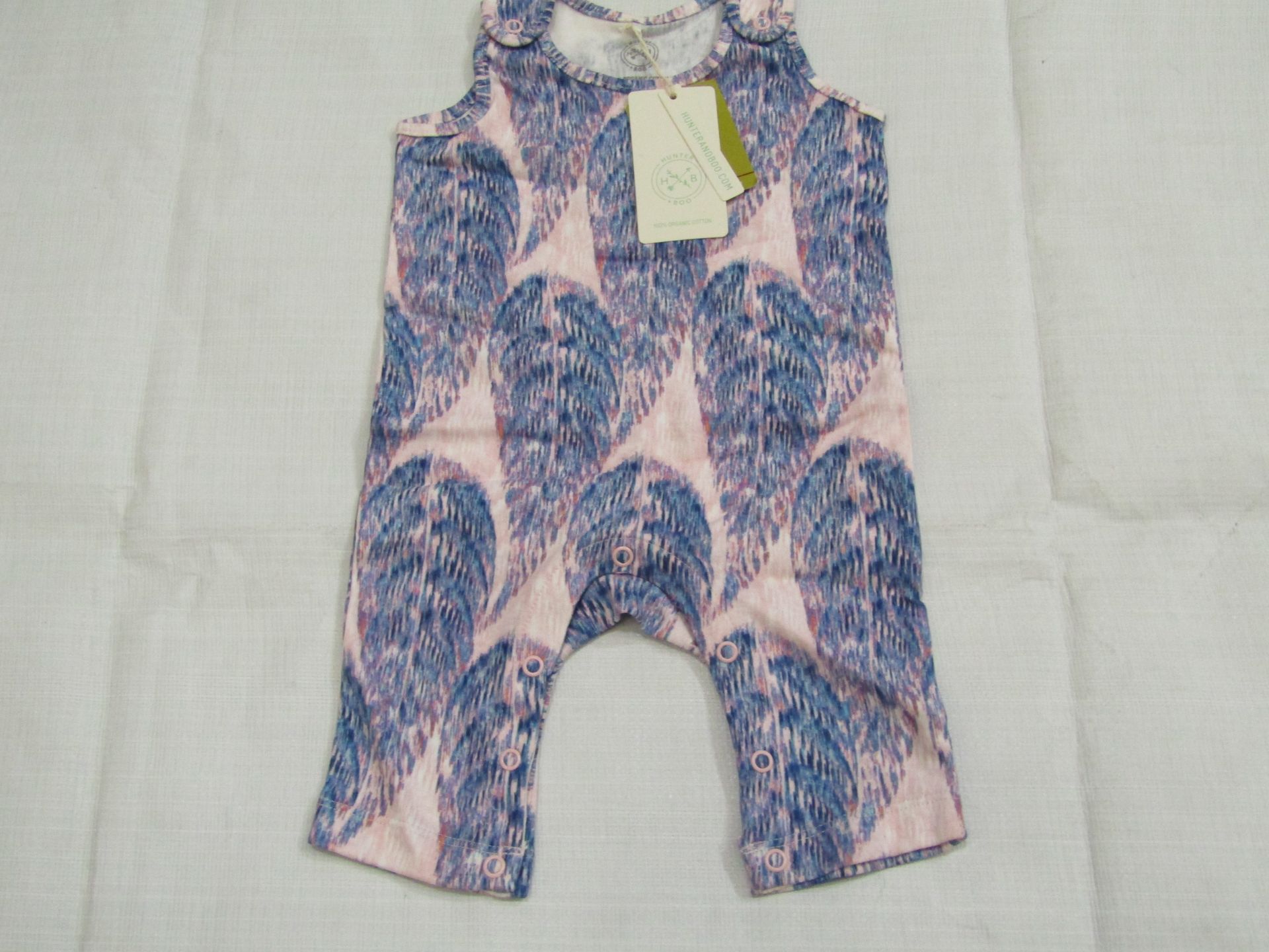 Hunter & Boo Jumpsuit Boo Print Aged 0-3 Months New & Packaged RRP £25