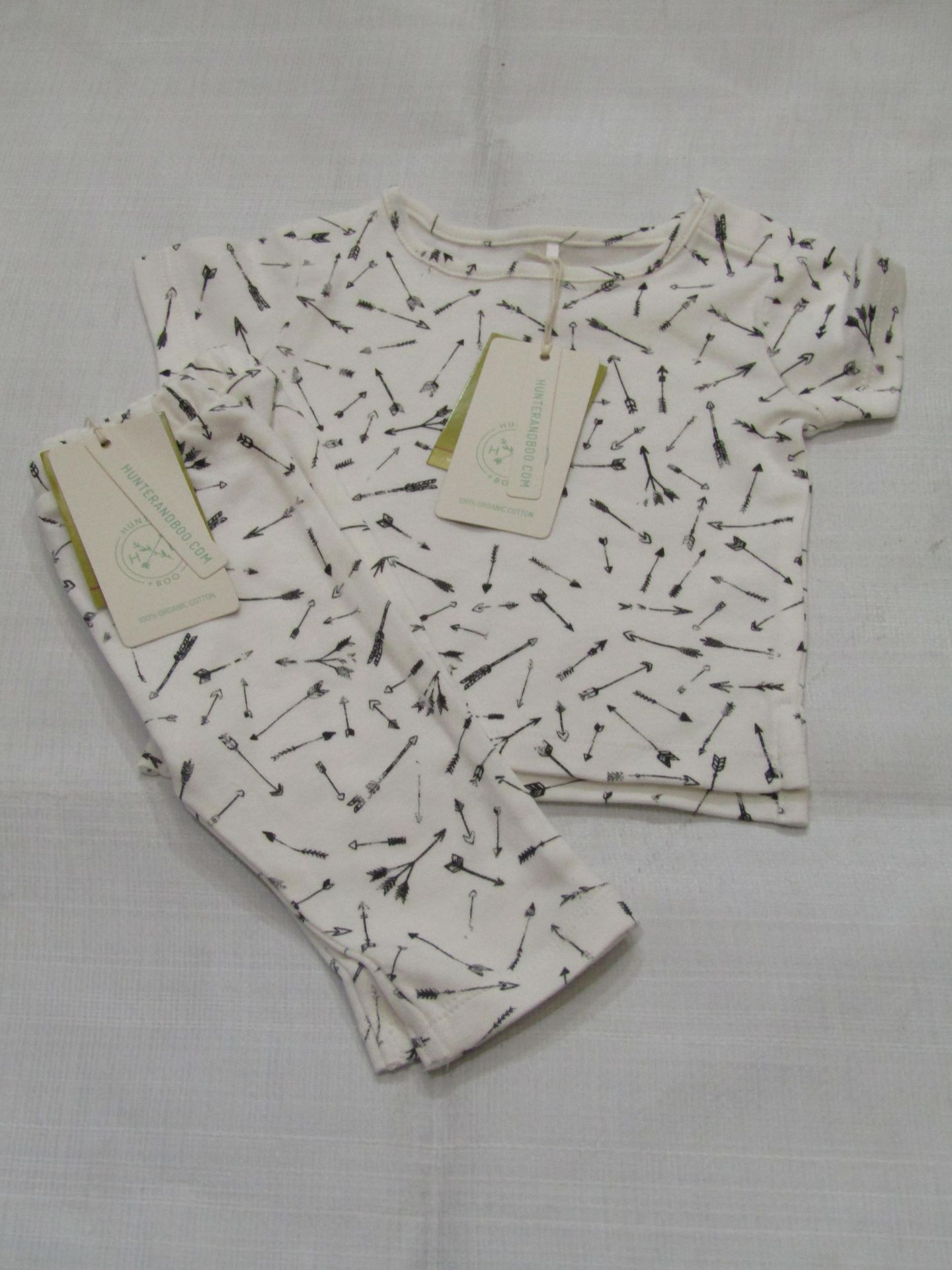 Hunter & Boo Arrow Print T/Shirt & Leggings Age 0-3mths New & Packaged RRP £26