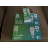 5X LIGHTNUM - E27 1055 Lumen LED Light Bulbs - Pack of 4 - New & Boxed.