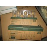 2X AMPTON - G45 E27 400 Lumen LED Filament Light Bulbs - Pack of 6 - New & Boxed.