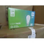 2X LIGHTNUM - E27 1200 Lumen LED Light Bulbs - Pack of 15 - New & Boxed.