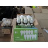 2X AMPTON - A60 E27 806 Lumen LED Filament Light Bulbs - Pack of 6 - New & Boxed.