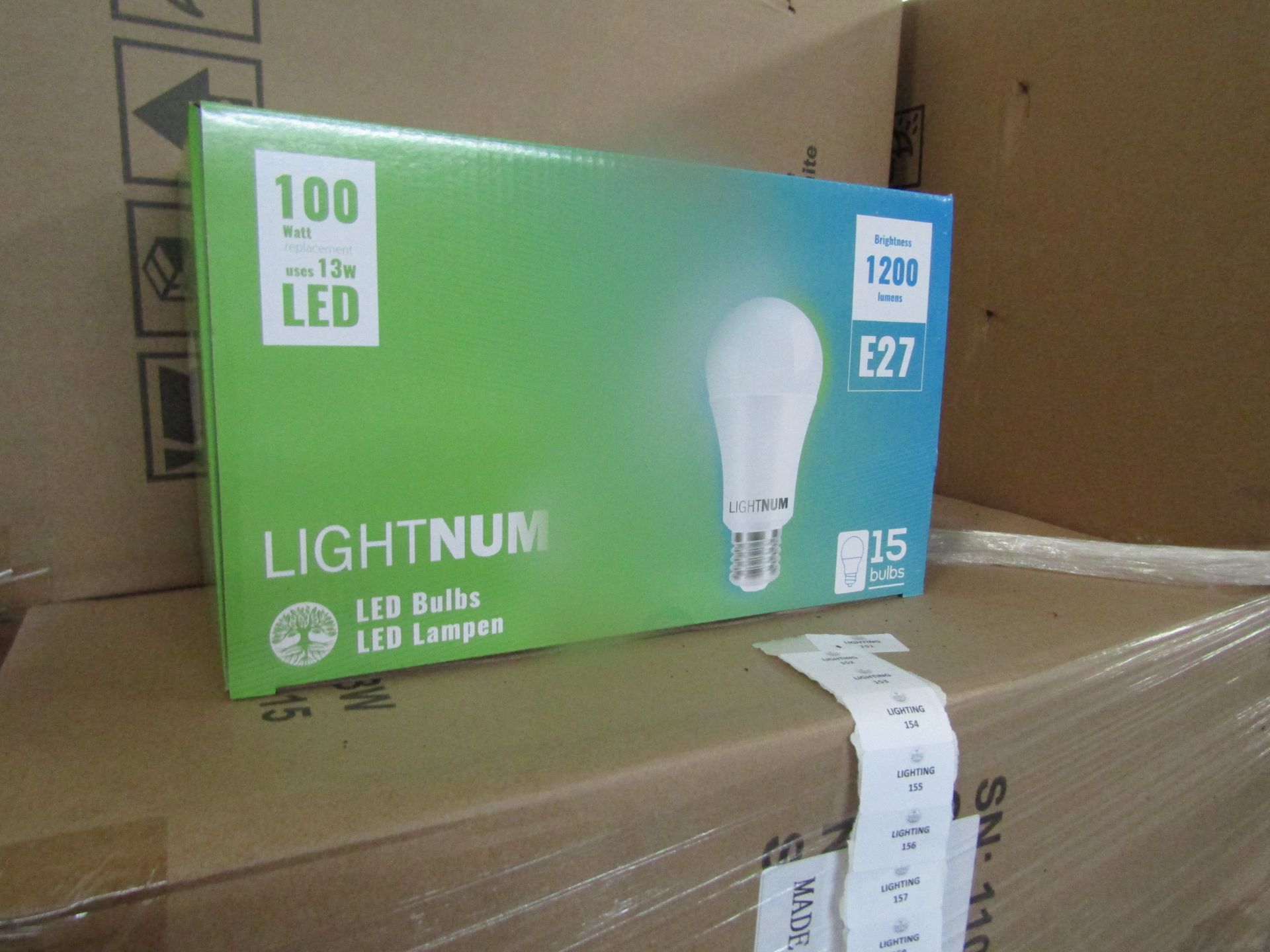 10X AMPTON - A60 E27 806 Lumen LED Filament Light Bulbs - Pack of 6 - New & Boxed.