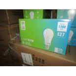 2X LIGHTNUM - E27 1200 Lumen LED Light Bulbs - Pack of 15 - New & Boxed.