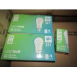 2X LIGHTNUM - E27 1055 Lumen LED Light Bulbs - Pack of 4 - New & Boxed.