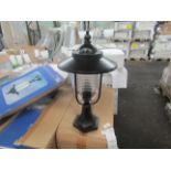 Integrity Lighting black outdoor Victorian globe lantern. H45CM X W40CM. New & Boxed (boxes are shop