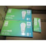 2X LIGHTNUM - E27 1055 Lumen LED Light Bulbs - Pack of 4 - New & Boxed.