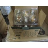 10X AMPTON - A60 E27 806 Lumen LED Filament Light Bulbs - Pack of 6 - New & Boxed.