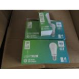 5X LIGHTNUM - E27 1055 Lumen LED Light Bulbs - Pack of 4 - New & Boxed.
