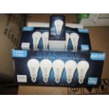 2X STANBOW - A60 E27 1200 Lumen LED Light Bulbs - Pack of 5 - New & Boxed.