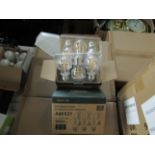 2X AMPTON - A60 E27 806 Lumen LED Filament Light Bulbs - Pack of 6 - New & Boxed.