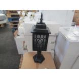 Black Outdoor Post Light. H40cm x W18cm. New Boxed (IL014)